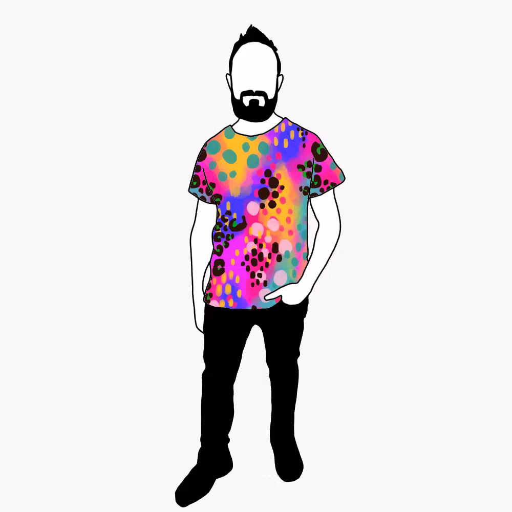 Piece of art T-shirt Herr