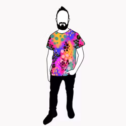 Piece of art T-shirt Herr