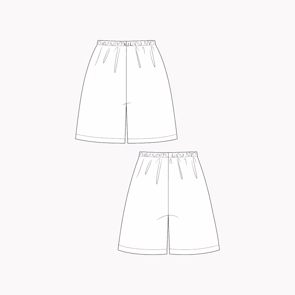 Viskos-shorts i Valfritt tyg. Viskos/Bambu