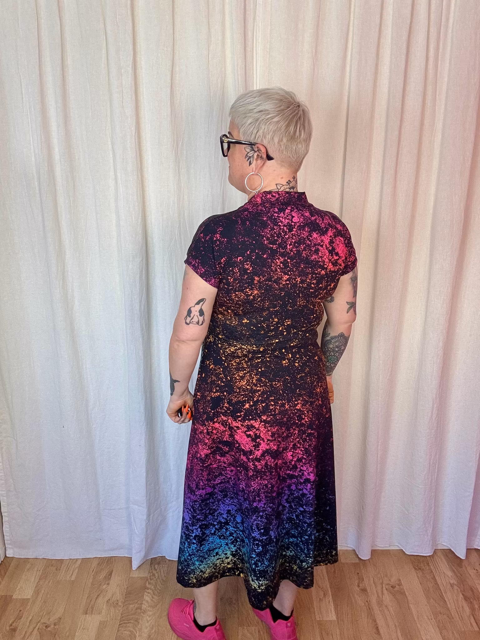 Lava gradient rainbow Omlotten klänning