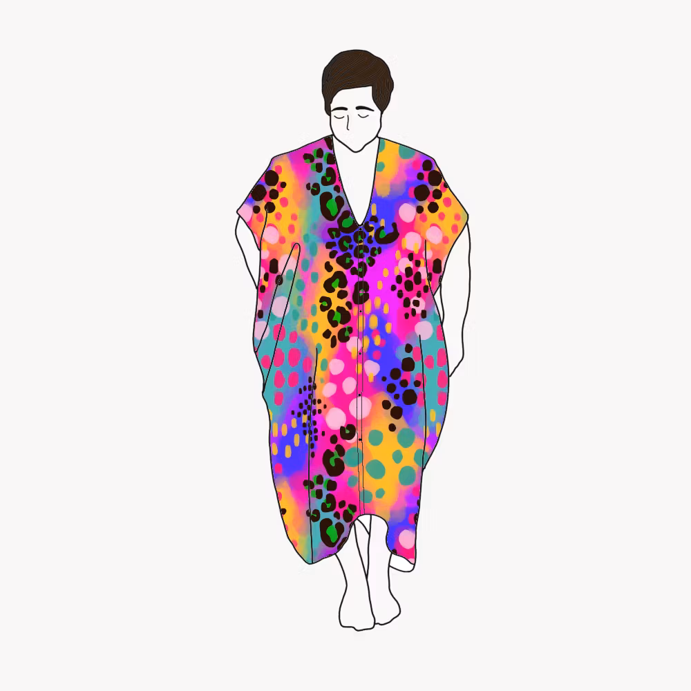 Piece of art Nya kaftan dress