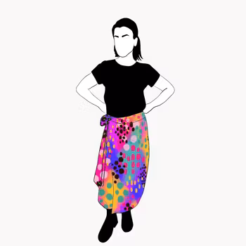 Piece of art Wrap skirt