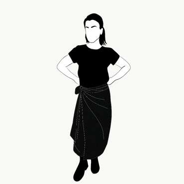 Wrap skirt  - Enfärgad - Olika färger!