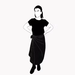 Wrap skirt  - Enfärgad - Olika färger!