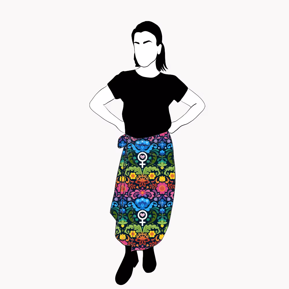 Feministkurbits Wrap skirt