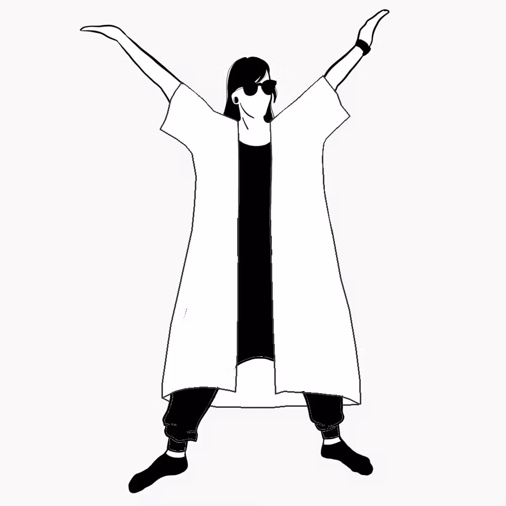 Kimono/Kaftan  - Enfärgad - Olika färger!