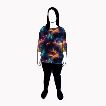 Fire sky Boxy Top & Boxy Crop