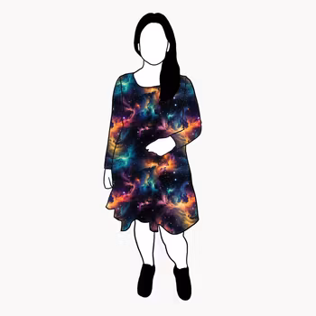 Fire sky Flow Dress