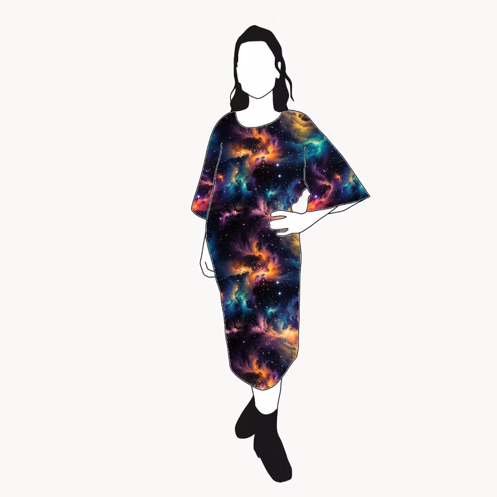 Fire sky Kimono Dress