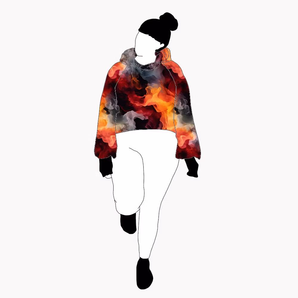 Orange Ink Crop top deluxe