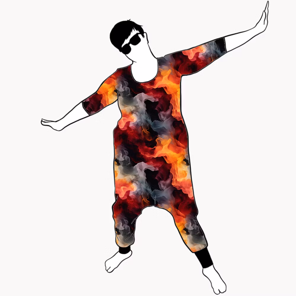 Orange Ink Jumpsuit (alla ärmlängder)