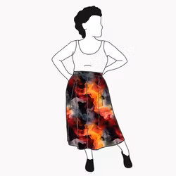 Orange Ink Culottes (långa & 3/4 långa)