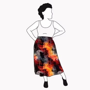 Orange Ink Culottes (långa & 3/4 långa)