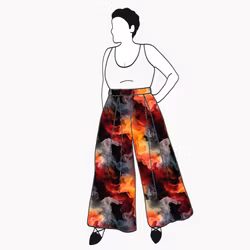 Orange Ink Culottes (långa & 3/4 långa)