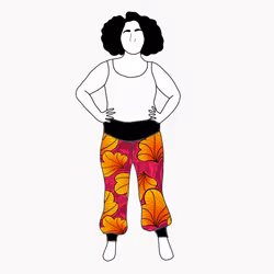 Funky Leaf Orange/Pink Yogabyxa