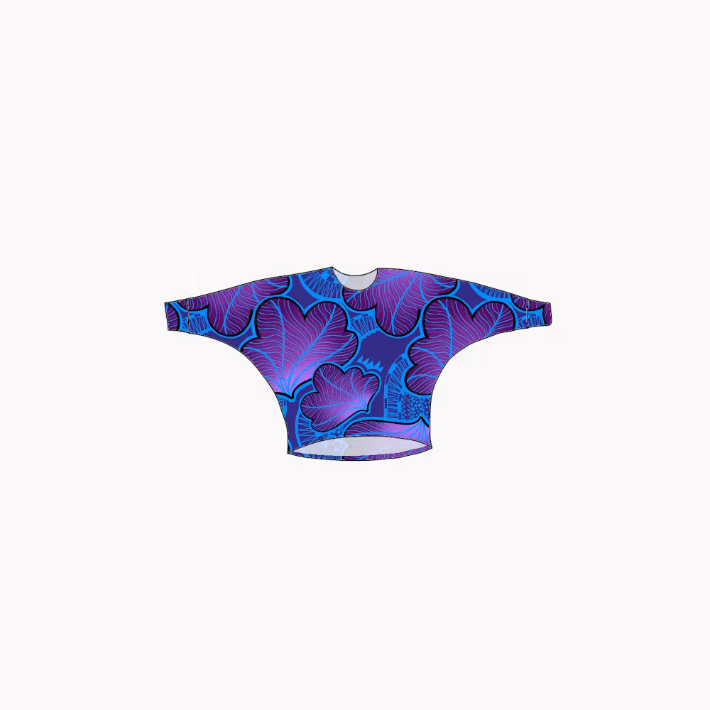 Funky Leaf Blue/Purple Batmantröja