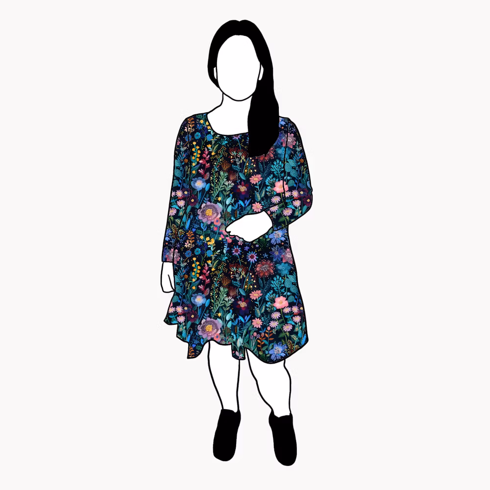 Embroidery Flow Dress