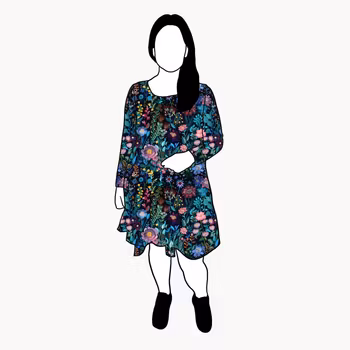 Embroidery Flow Dress