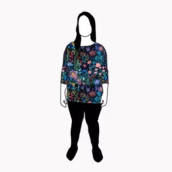 Embroidery Boxy Top & Boxy Crop