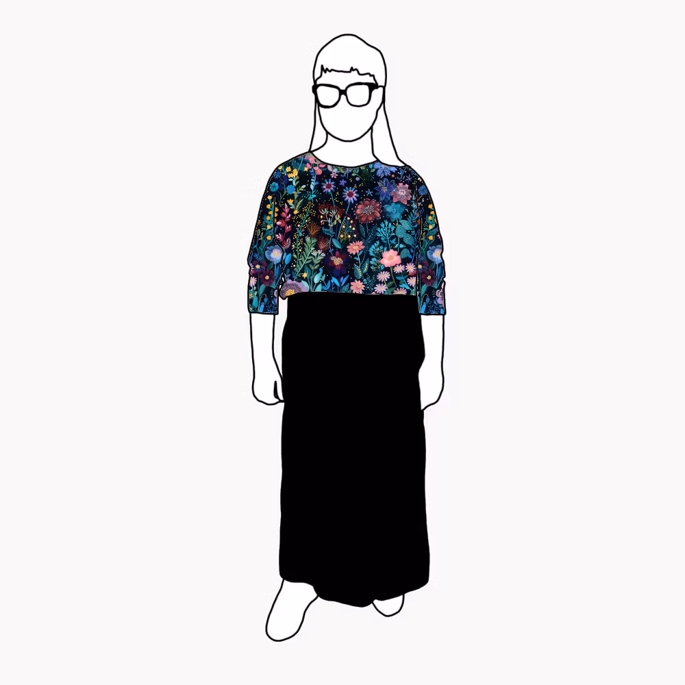 Embroidery Boxy Top & Boxy Crop