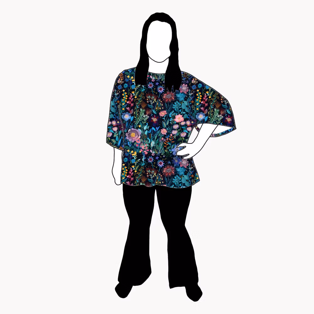 Embroidery Kimono Tee