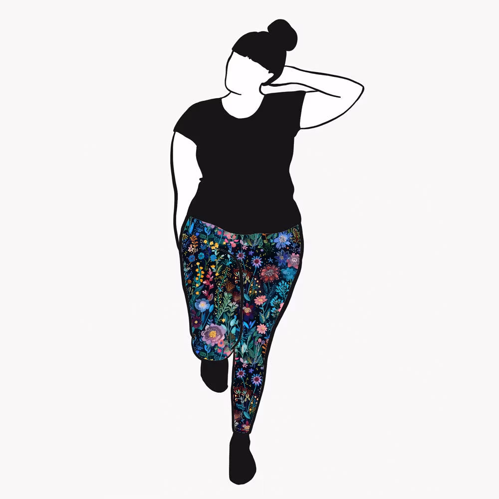 Embroidery Leggings