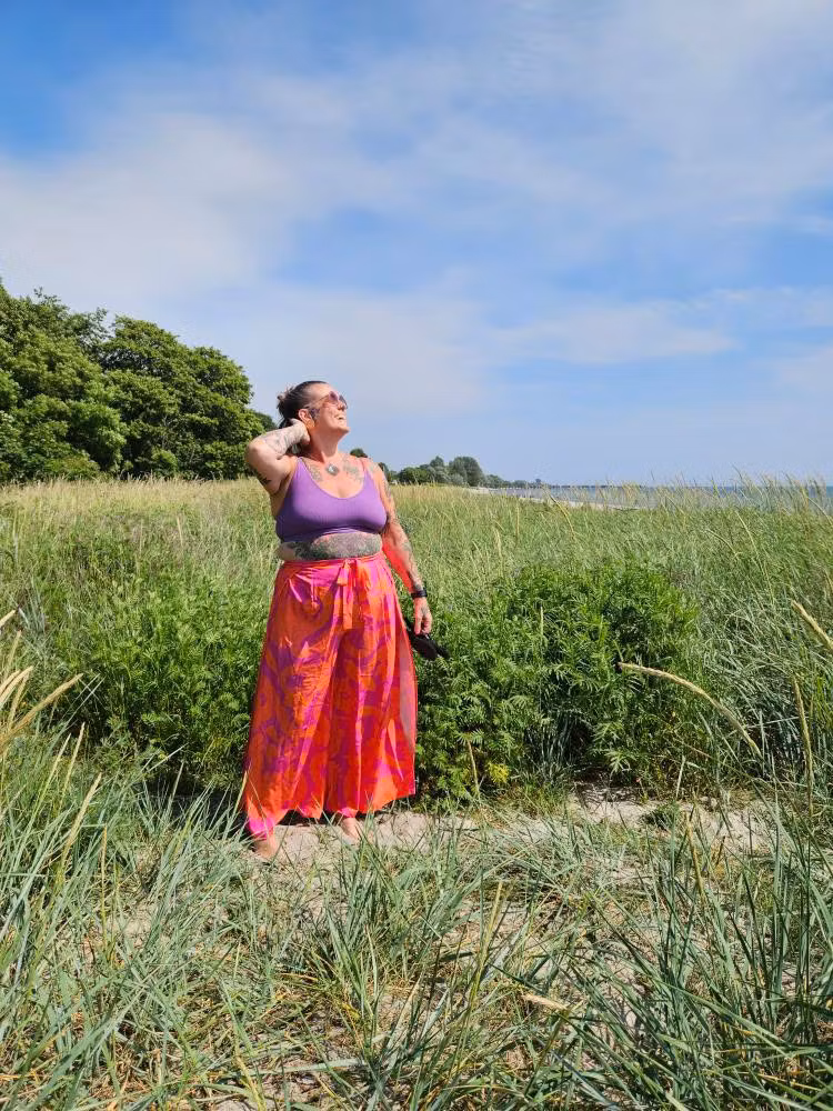 Pink Delight Wrap pants