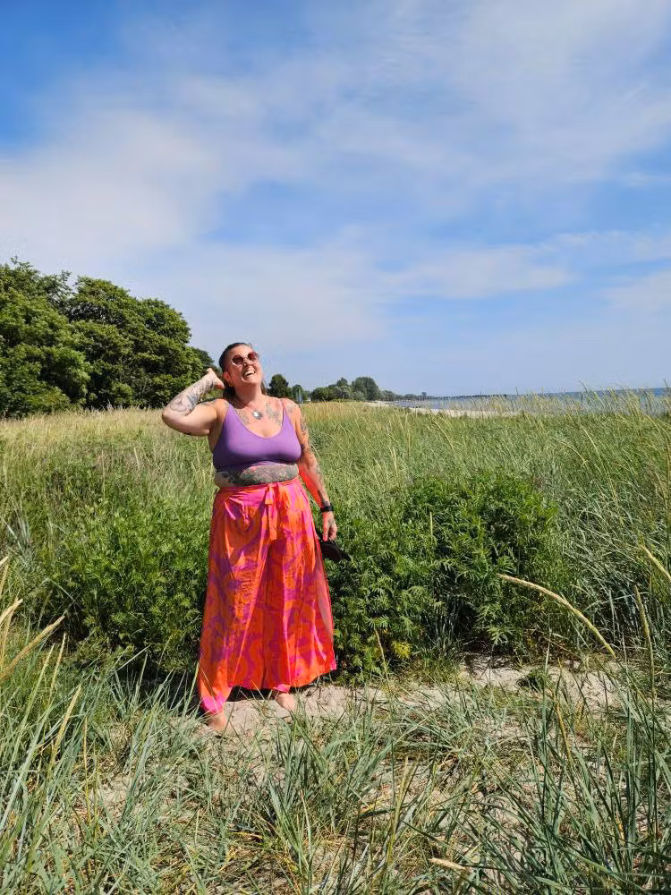 Pink Delight Wrap pants