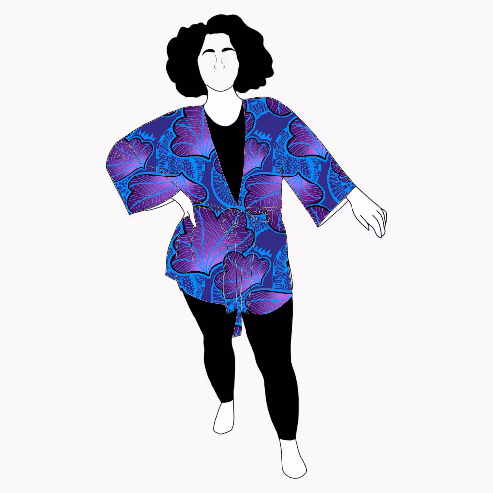 Funky leaf blue/purple Linas special