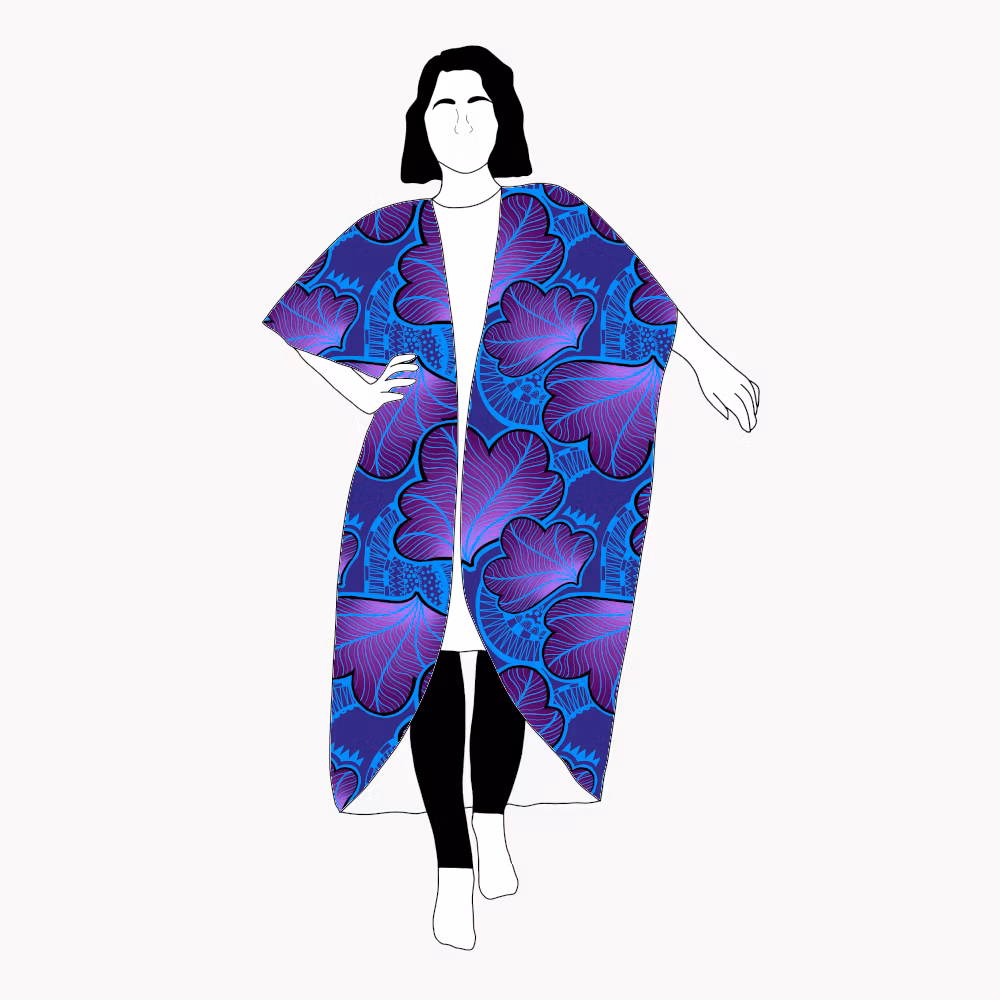 Funky leaf blue/purple Zannas special