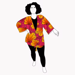 Funky leaf pink/orange Linas special