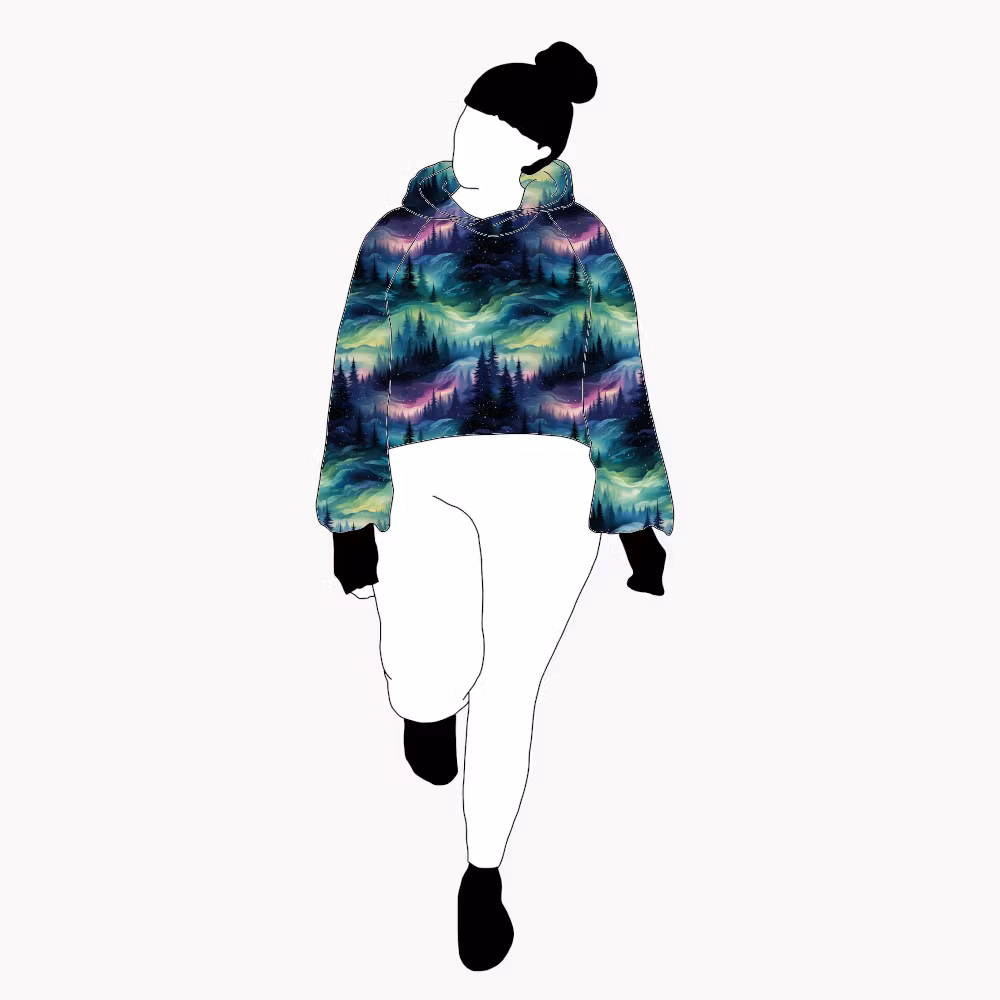 Northern lights Crop top deluxe