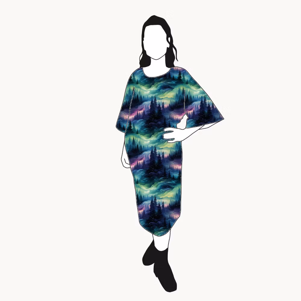 Northern lights Kimono Dress