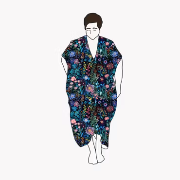 Embroidery Nya kaftan dress