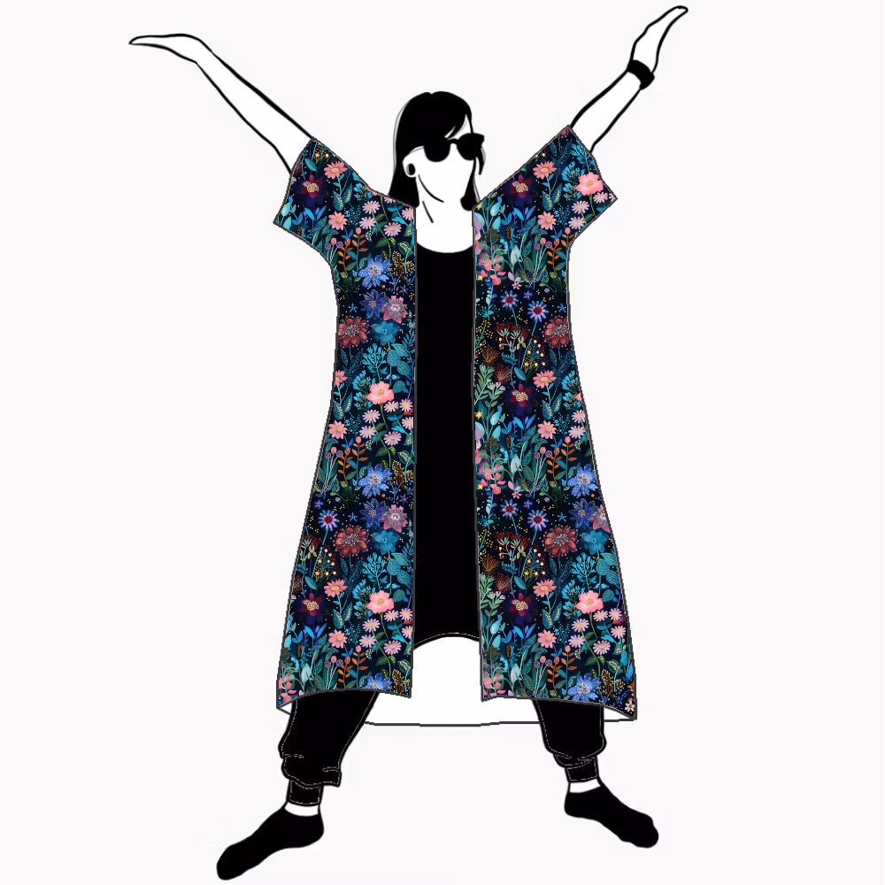 Embroidery Kimono/Kaftan