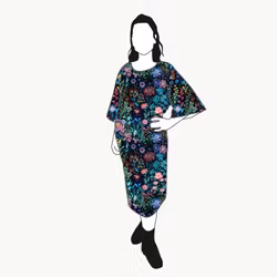 Embroidery Kimono Dress Viskos
