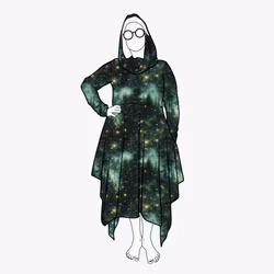 Cozy dress Green Forest - Designa din egen klänning