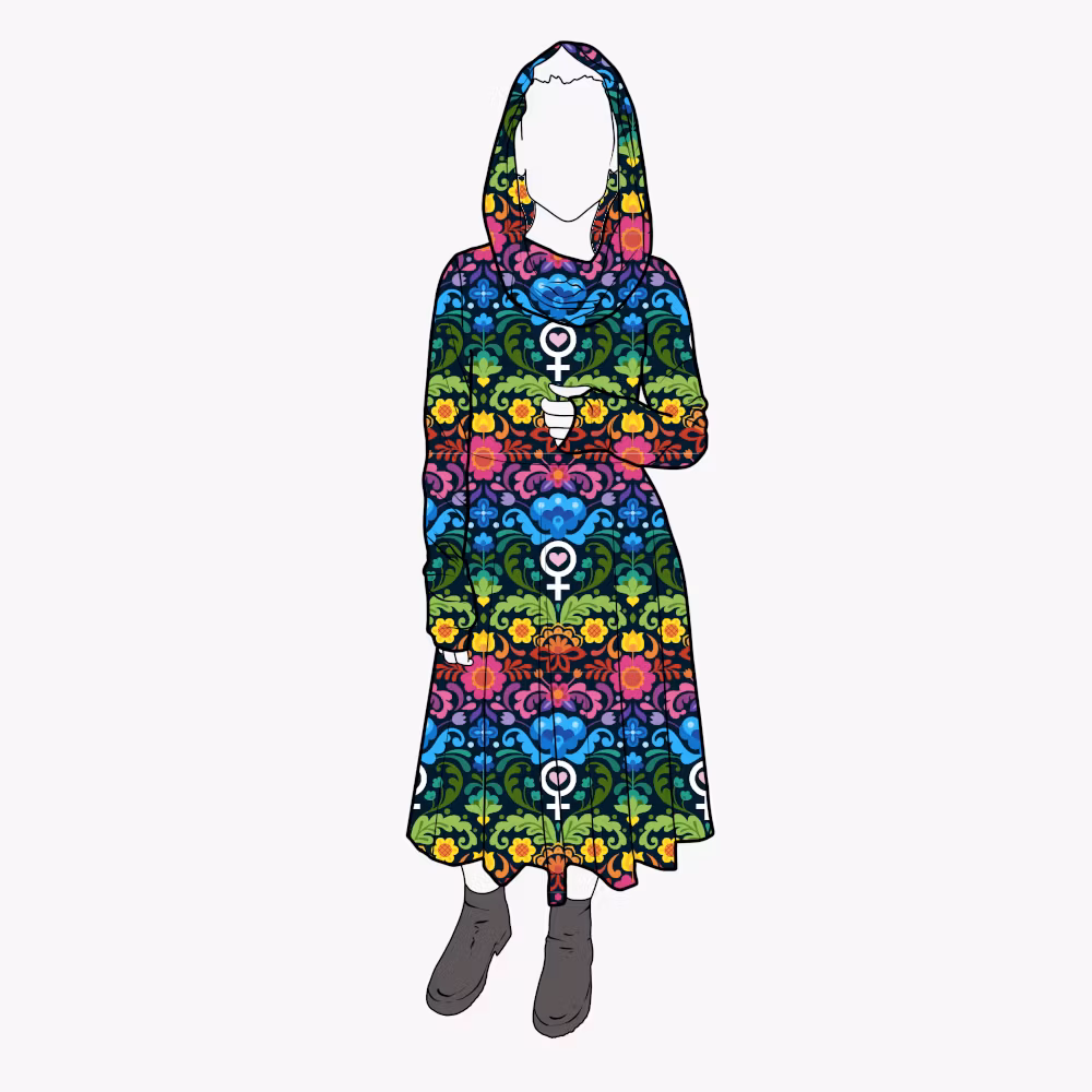 Cozy dress Feministkurbits - Designa din egen klänning