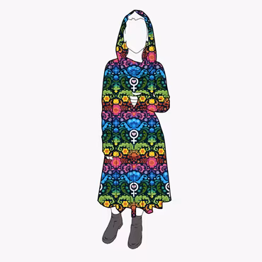 Cozy dress Feministkurbits - Designa din egen klänning