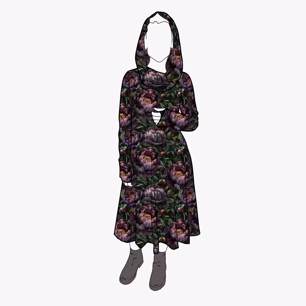Cozy dress Peony Night - Designa din egen klänning
