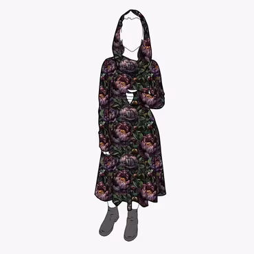 Cozy dress Peony Night - Designa din egen klänning