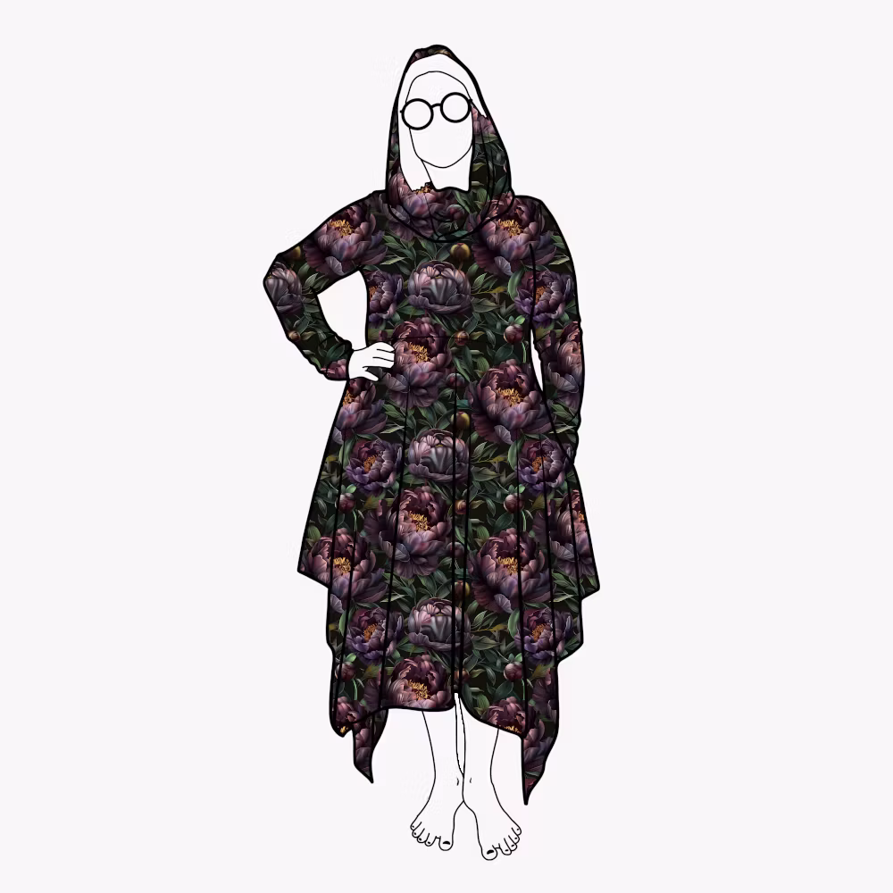 Cozy dress Peony Night - Designa din egen klänning