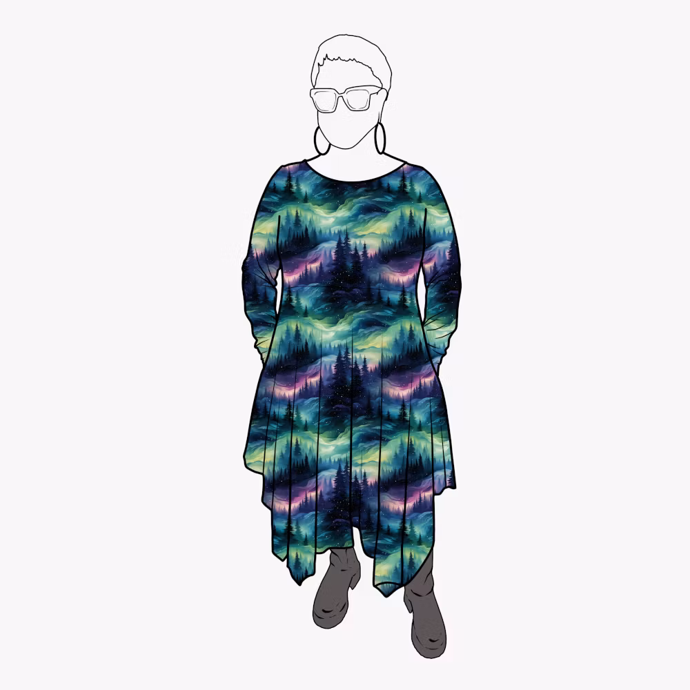 Cozy dress Northern Lights - Designa din egen klänning