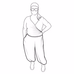 Bubble pants - Valfritt tyg