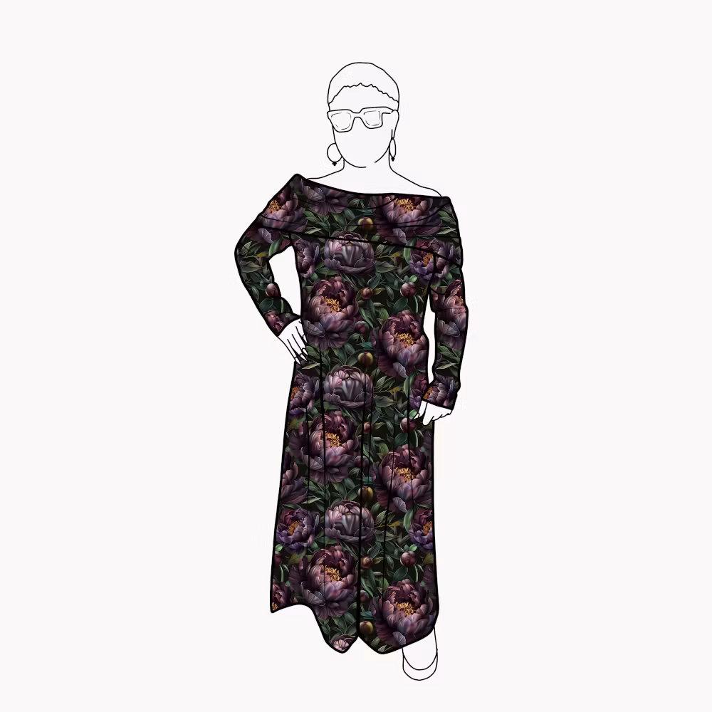Palazzo Jumpsuit - Peony night