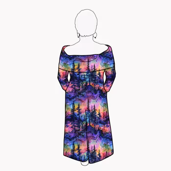 Palazzo Jumpsuit - Rainbow forest
