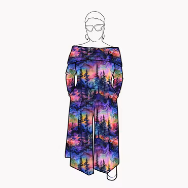 Palazzo Jumpsuit - Rainbow forest