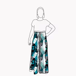 Palazzo byxa - Fluid Teal