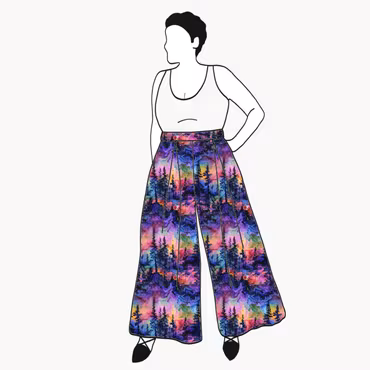 Rainbow forest Culottes (långa & 3/4 långa)