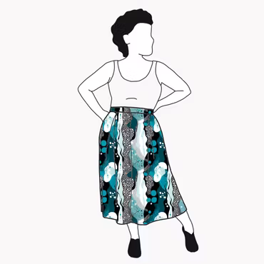 Fluid Teal Culottes (långa & 3/4 långa)